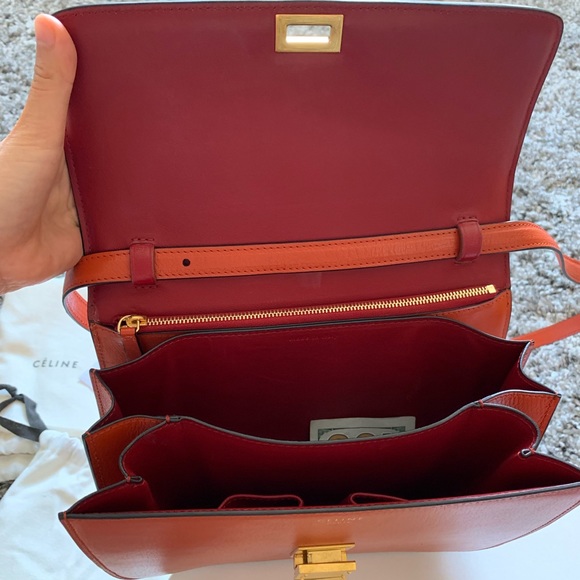 Celine goatskin classic medium box bag - Picture 7 of 8